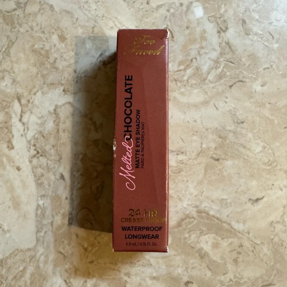 Too Faced Melted Chocolate Matte Eyeshadow Amaretto 0.16oz/4.9ml New With Box